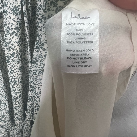 Lulus Wandering Wistfully Cream Floral Print Tiered Maxi Dress Medium - Picture 12 of 13